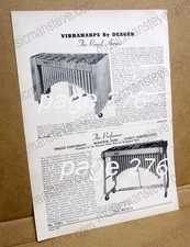 1959 VIBRAHARPS BY DEAGAN & LATIN RHYTHM INSTRUMENTS wholesale catalog page