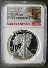 2017 S Proof $1 American Silver Eagle Dollar NGC PF69 Ultra Cameo