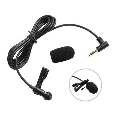 3,5 mm TRS Mikrofon Lavalier Ansteckmikrofon kompakt und tragbar einfach zu bedienen
