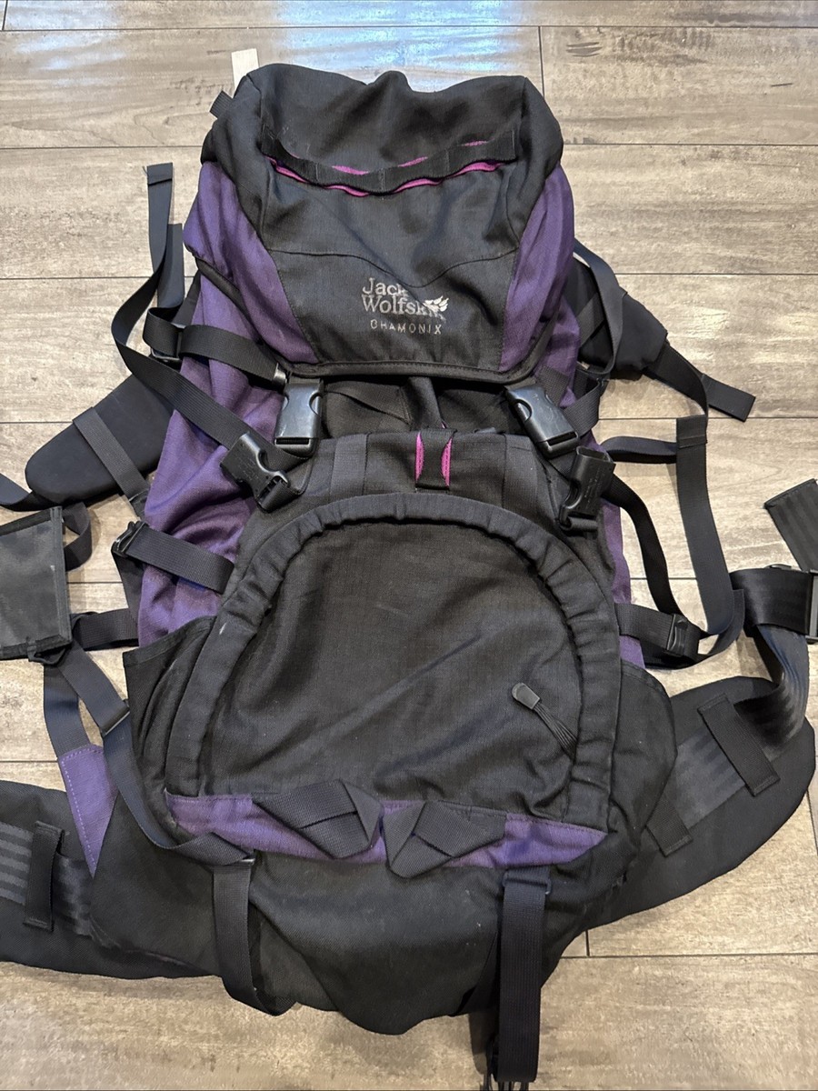 Jack Wolfskin Chamonix Purple And Black Backpack | eBay
