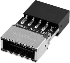 USB 3.2 Gen 1 Header Adapter - 9Pin to Type-E USB-C Front Panel Converter