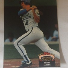 Topps Stadium Club 1992 Keith Miller Kansas City Royals #786 Rookie Card. rookie card picture