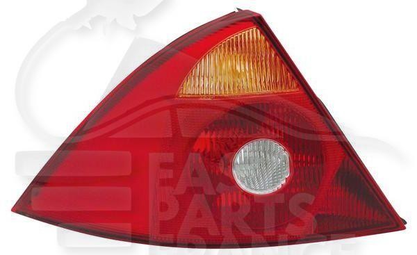 Feu arrière-gauche pour Ford Mondeo de 2000 à 2003 côté conducteur rouge et blanc