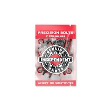 Independent Skateboard Hardware 1" Phillips Red/Black Mounting Bolts with Tool