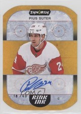2022-23 Upper Deck Synergy Rink Ink Orange 18/49 Pius Suter #RI-PS Auto 00jz