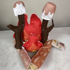 Pretend Camping Campfire Toys Plush Felt Kids Firepit S'mores Scouts Outdoor NEW