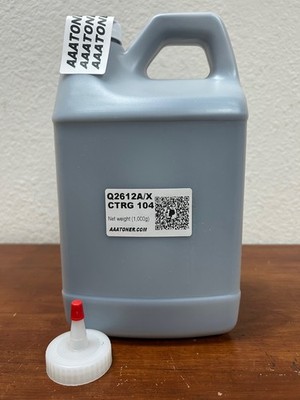 (1kg/1,000g) BULK Toner Refill for HP Q2612A 12A, Q2612X, 12X Canon 104 CTRG 104