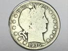 1915 Barber Half Dollar in good plus