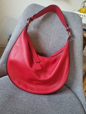 Neue ABRO Damentasche rotes Echtleder Baguett...