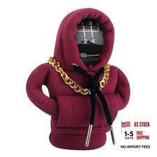 Funny Gear Shift Hoodie Cover, Car Shifter Knob Sweatshirt, Universal Stick Red