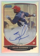 2013 Bowman Chrome Prospects Refractor 241/500 Brian Goodwin #BCP-BG Auto 2d9