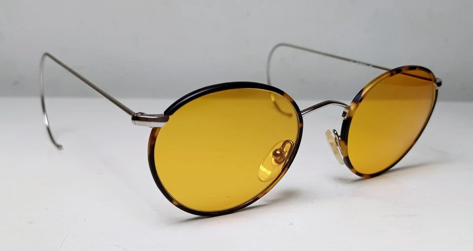 Gafas de sol redondas vintage Lennon NOS AÑOS 80 RALPH LAUREN Italia Panto Savile gafas Foto 3 de 4