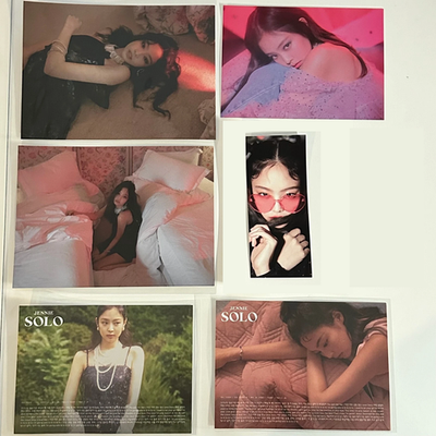 OFFICIAL BLACKPINK JENNIE SOLO POSTCARD RARE POB SET OF 6 | eBay