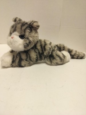 Joy For All Interactive Animatronic Companion Comfort Silver Grey Stripe Cat.