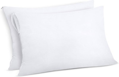 Utopia Bedding Wasserdichter Kissenbezug 40x80 cm 40 x 80 | 2 Stück, Weiß 