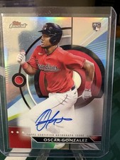 2023 Topps Finest - Finest Autographs Oscar Gonzalez #FA-OG (AU, RC)