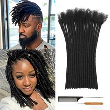 Human Hair Loc Extensions 16 Inch 30 Strands 100 Real - Natural Look