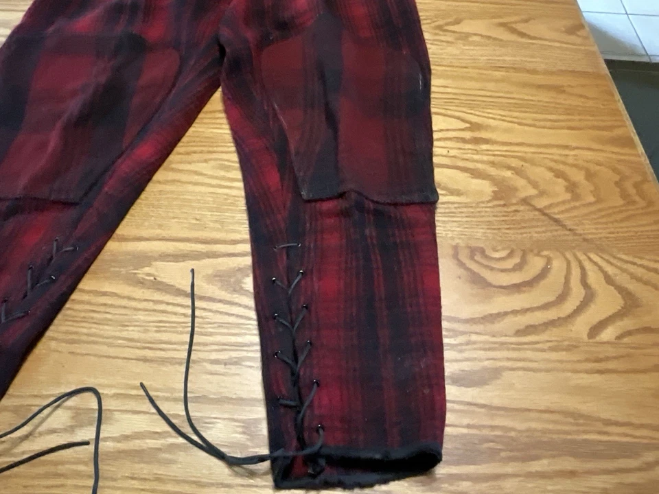 Vintage Woolrich Hunting Pants Mens Buffalo Plaid Mackinaw Wool - Image 4 of 4