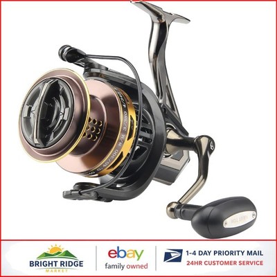 High Capacity Surf Fishing Reel with Stainless Steel Bearings and Brake System