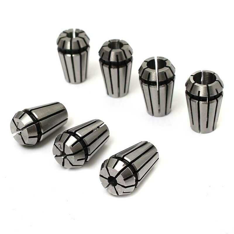 Cnc Spring Making Machine 7x ER11 Spring Collet Chuck Set For CNC Milling Lathe Tool Engraving ...