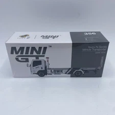 Mini GT Isuzu N-Series Vehicle Transporter LBWK White 1:64 Scale *SEALED*