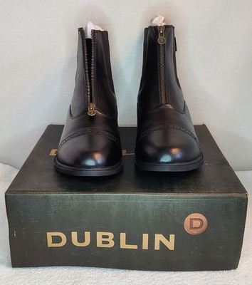 Women's Black DUBLIN Altitude Zip Paddock Boots (size 11)