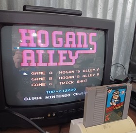 Hogan's Alley 1985 Nintendo NES solo cartucho de 3 tornillos - probado y aut&eacute;ntico