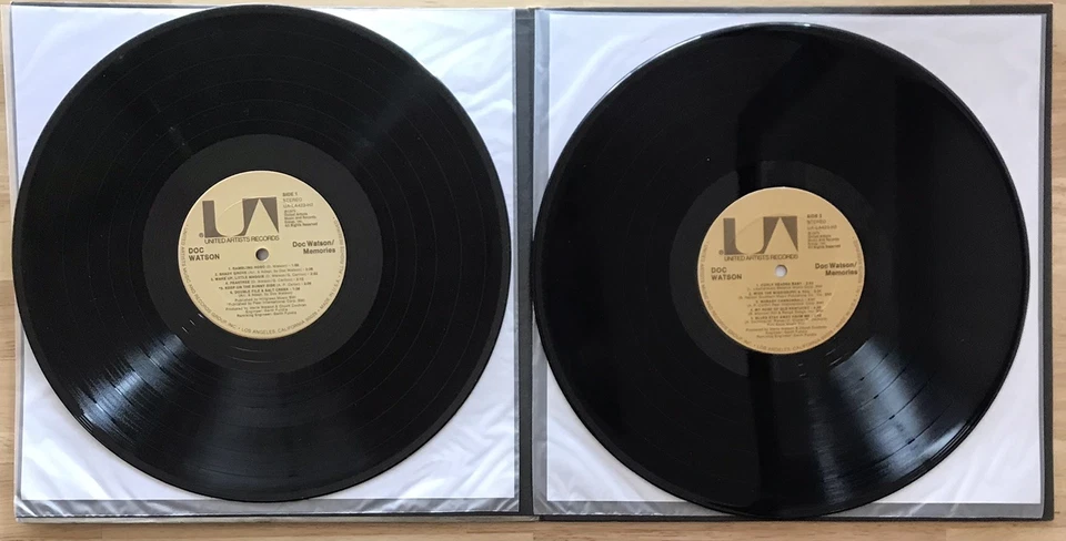 DOC WATSON - MEMORIES - 1975 United Artists - 2 LPs - Image 4 of 4