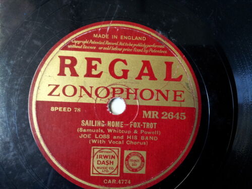 78 rpm 10" JOE LOSS sailing home / aint love grand - Picture 1 of 1