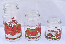 American Greetings Corp - STRAWBERRY SHORTCAKE - Set of 3 - CANISTERS