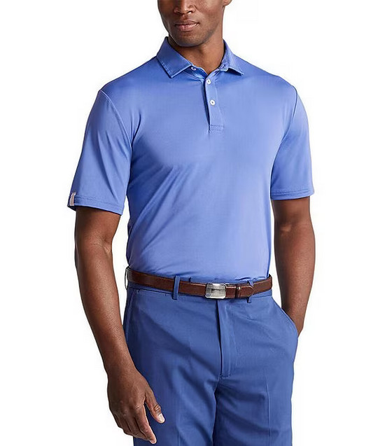 Polo Ralph Lauren RLX Golf Classic-Приталенное поло Solid Performance S/S, синий, XL