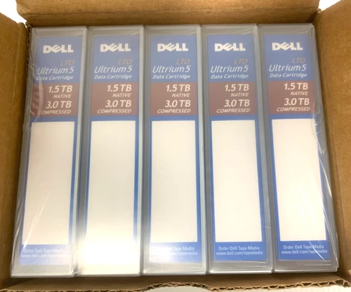 Dell LTO Ultrium 5 Tape Data Cartridge 1.5/3.0 TB NIB Sealed FREE SHIPPING!