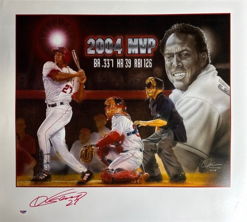 Vladimir Guerrero Signed 20x24 Angels Poster PSA D29324