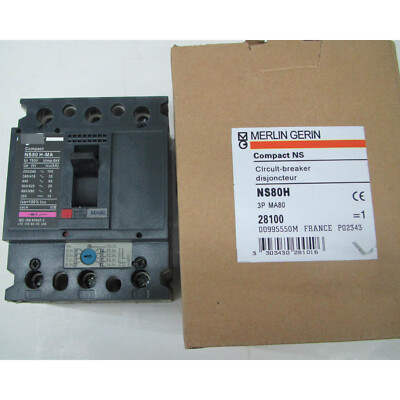 Neu für Schneider-Kompaktleistungsschalter NS80H-MA80 3P 80A 28100 Kostenlos