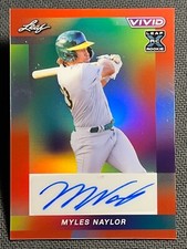 2023 Leaf Vivid RED PRISMATIC AUTO Myles Naylor 4/8