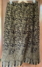 Sag Harbor Pull On LINED Skirt 2X, Button Wrap Closure, Elastic Waist,Never Worn