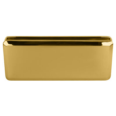 CRL BGC180ULBR Unlacquered Brass Beveled 180 degree Glass-to-Glass Clamp
