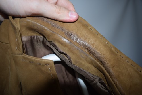 Lussuosa giacca blazer da uomo marrone in pelle Enrico Mandelli taglia 58 - Foto 8 di 19