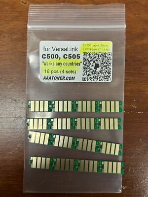16 Toner Chip for Xerox VersaLink C500, C505 Printer Refill (EXTRA High)