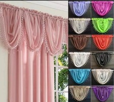 PLAIN MACRAME VOILE SWAG - SWAGS NET CURTAIN PELMET VALANCE DRAPES FREE POSTAGE
