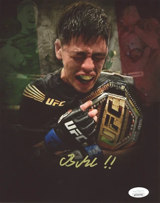 DASH COLLECTIBLES Brandon Moreno Signed 8x10 Photo Autograph UFC Champ JSA Witness COA Proof