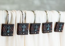 Rustic Turquoise Cross On Faux Weaved Leather...