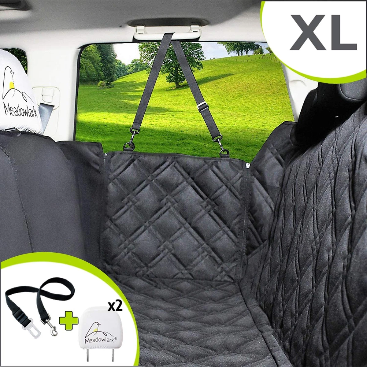 XL Premium Hammock Dog Car Seat Cover Back Seat Dog Cover Car
