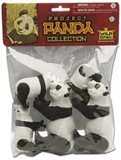 Wild Republic Project Panda Figures Collection Bag of 5 Pandas