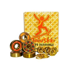 Skate Bearings 8mm 8 Pack w/Nuts Washers Quad Skates Roller Derby Skateboard ...