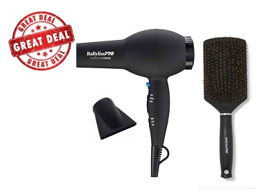 BaByliss Pro Ceramix Xtreme BX2000 Dryer + Brush Kit NEW IN NON-RETAIL PACKAGING