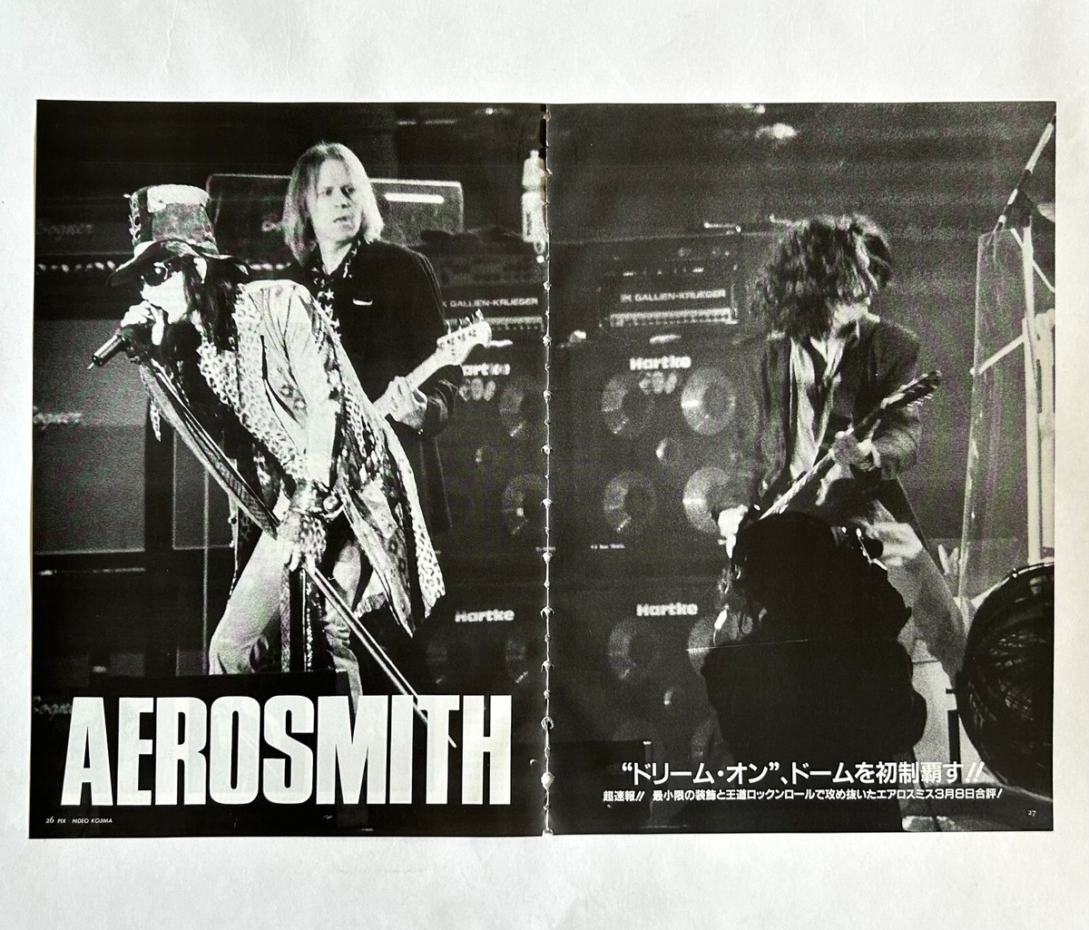 AEROSMITH JAPAN MAGAZINE CLIPPINGS CROSSBEAT Apr-1998 STEVEN TYLER
