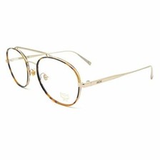 NEW MCM 2120 741 Shiny Gold Havana Eyeglasses 51mm with Case