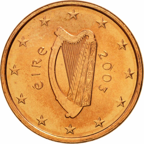 [#462863] REPÚBLICA DE IRLANDA, centavo de euro, 2003, STGL, acero chapado en cobre, km:32 - Imagen 1 de 2