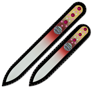 Set mit 2 Glasnagelfeilen Geburtstagsgeschenk für Mädchen, Frauen, Mama und Frau